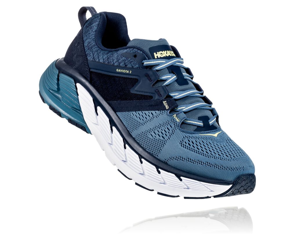 Hoka One One Gaviota 2 Huvudväg löparskor Herr Marinblå/LjusBlå - SE-8621975